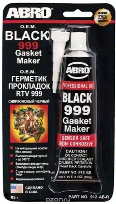 Герметик силиконовый Abro CША 999 черный 85 г