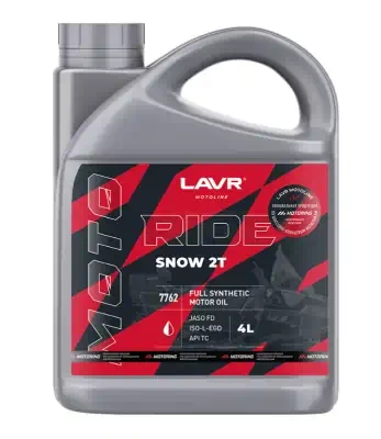Масло Lavr MOTO Ride Sanow 2T FD 4л Масло Lavr MOTO Ride Sanow 2T FD 4л