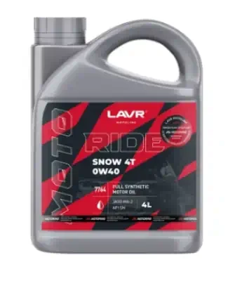 Масло Lavr 0/40 MOTO Ride Sanow 4T SN 4л Масло Lavr 0/40 MOTO Ride Sanow 4T SN 4л