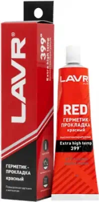 Герметик прокладка красный высокотемпературный Lavr 85 г