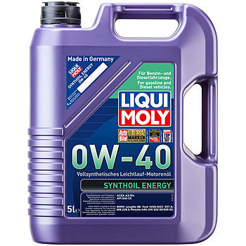 Масло моторное Liqui Moly Synthoil Energy 0/40 API SM Масло моторное Liqui Moly Synthoil Energy 0/40 API SM