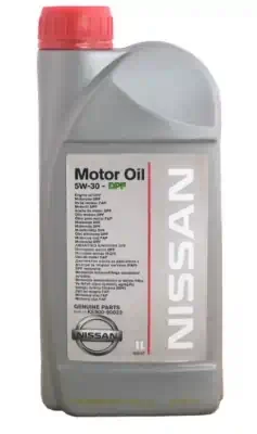 Масло моторное Nissan 5W-30 Motor Oil DPF CF моторное синтетическое 1л