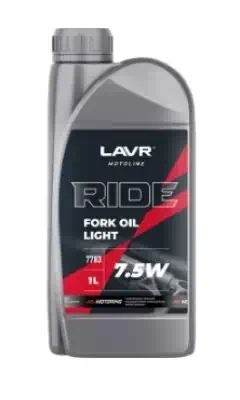 Масло Lavr MOTO Ride Fork Oil вилочноеl 7.55W 1л Масло Lavr MOTO Ride Fork Oil вилочноеl 7.55W 1л