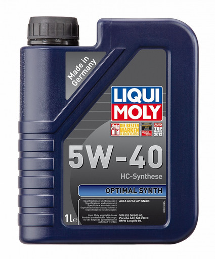 Масло моторное Liqui Moly Optimal Synth 5/40 API SN/CF Масло моторное Liqui Moly Optimal Synth 5/40 API SN/CF