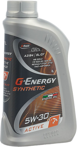 Масло моторное Gazpromneft G-Energy Synthetic Active 5/30 API SL/CF ACEA A3/B4