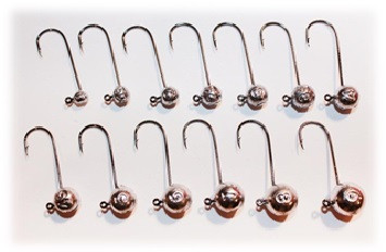 Микро Джиг Головка без юбки Gamakatsu №1 черный никель 4 шт/уп