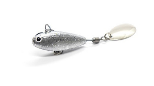 Приманка тейл-спиннер HURRICANE 32g 40 мм LONG Silver glitter NEW