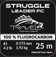 Флюорокарбон Travel STRUGGLE Leader FC #1.0/4.2LB (0.173mm/1.92kg) 25m