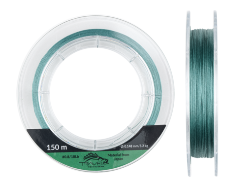 Плетёный шнур Travel FEEDER Sport 8X PE #1.2/20LB 0.181mm/3.2kg 150m Moss Green