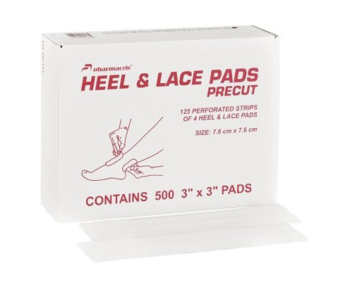 Прокладки амортизирующие Pharmacels 82119 Heel & Lace Pad 7,6 см х 7,6 см (500 шт)