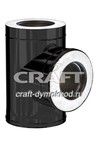 Тройник Сэндвич 90° HF 50BP Aisi 316 08 мм Черный