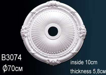 Лепнина Perfect B3074 Розетка потолочная