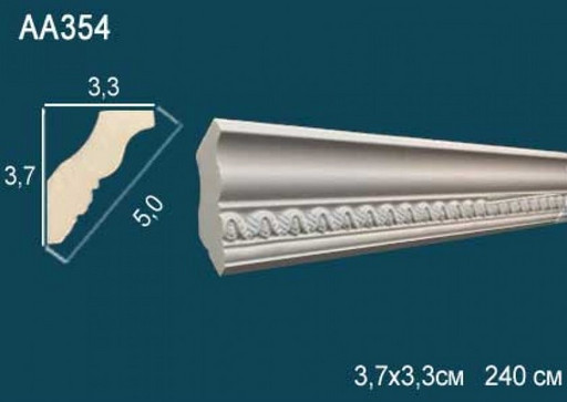 Лепнина Перфект Карниз потолочный с рисунком AA354