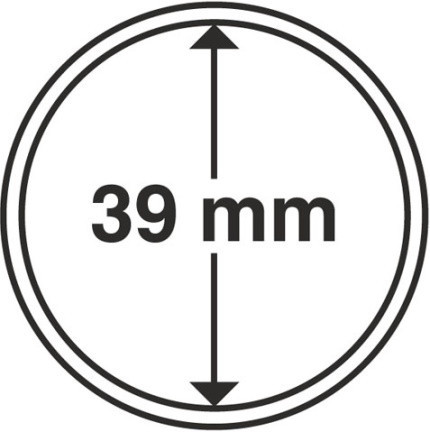 Капсула для монеты диаметром 39 мм
