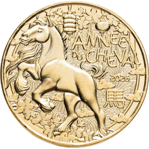 1/4 евро Франция 2026 «Год Лошади»
