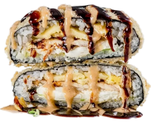 Бургер-ролл с креветкой и крабом