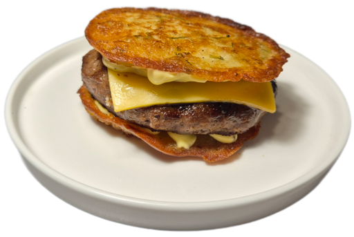 Дранбургер с говяжьей котлетой