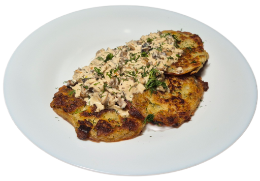 Драники с жюльеном