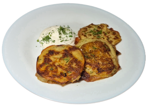 Драники со сметаной