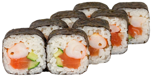 Футомаки с лососем и крабом