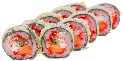 Горячие Футомаки с лососем и крабом