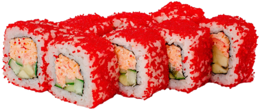 Калифорния с мясом краба в икре масаго