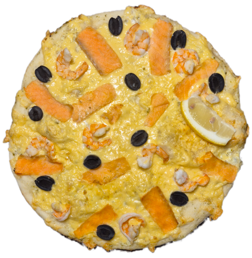 Пицца с Сёмгой и Креветкой 30 см.