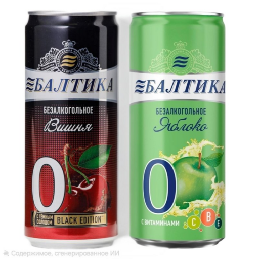 Пиво "Балтика 0" 0,33 л. ж/б фруктовое в асс.