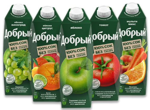 Сок Добрый 1 л. в ассортименте