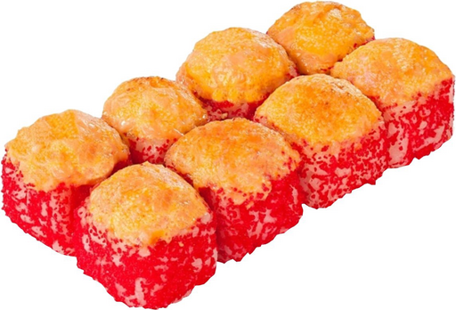 Запечённая Калифорния с лососем в икре масаго