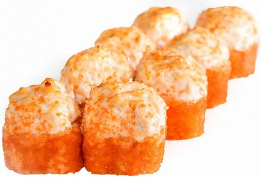 Запечённая Калифорния с тунцом в икре масаго