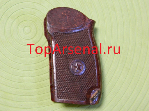 Бакелитовая (текстолитовая) рукоятка для МР-654К-20 20-й (28) серии, широкая рама, со звездой и ухом