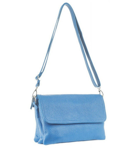 Женская голубая небольшая сумка 6550