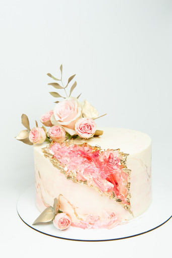 Свадебный торт "Pink Rose"